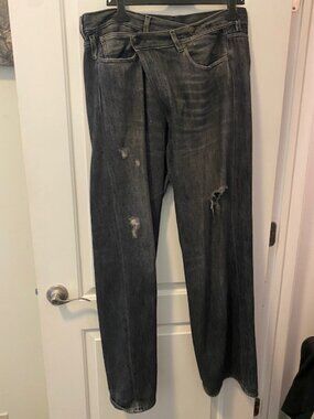 R13 high-rise baggy jeans